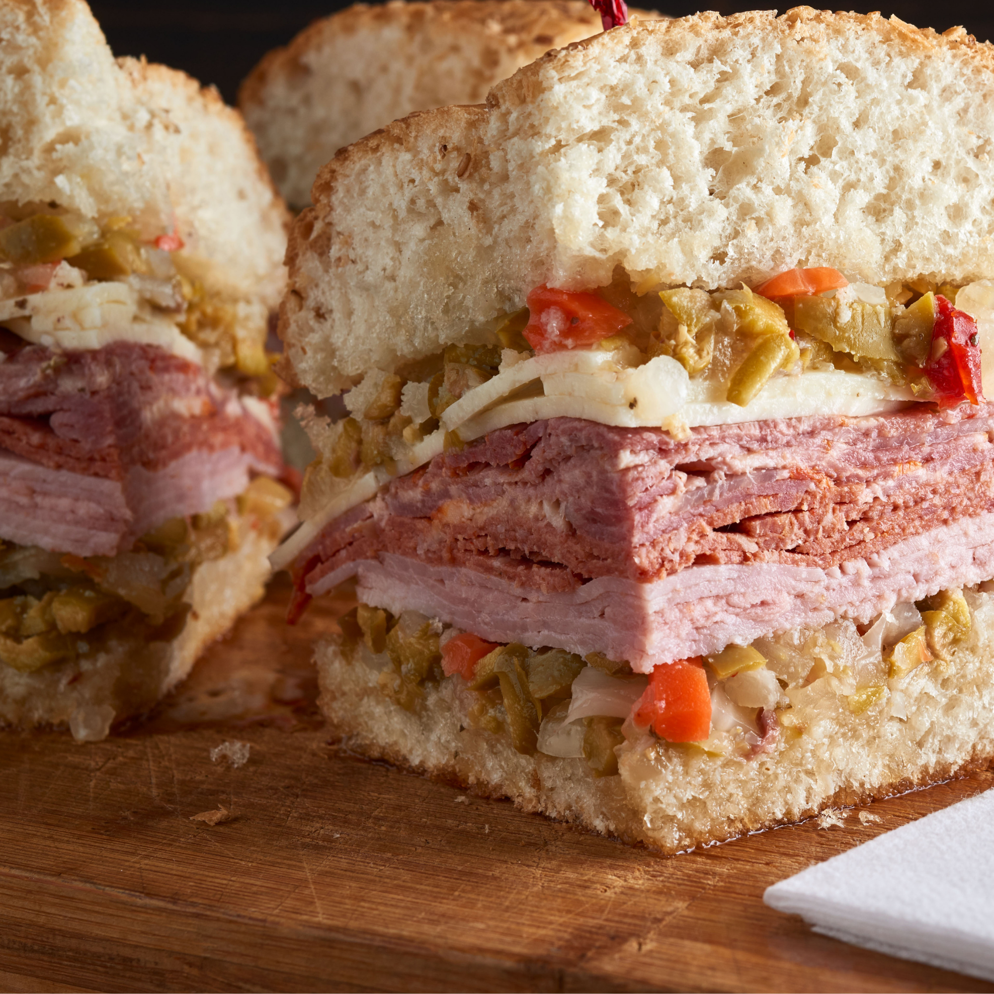 muffuletta sandwich photo