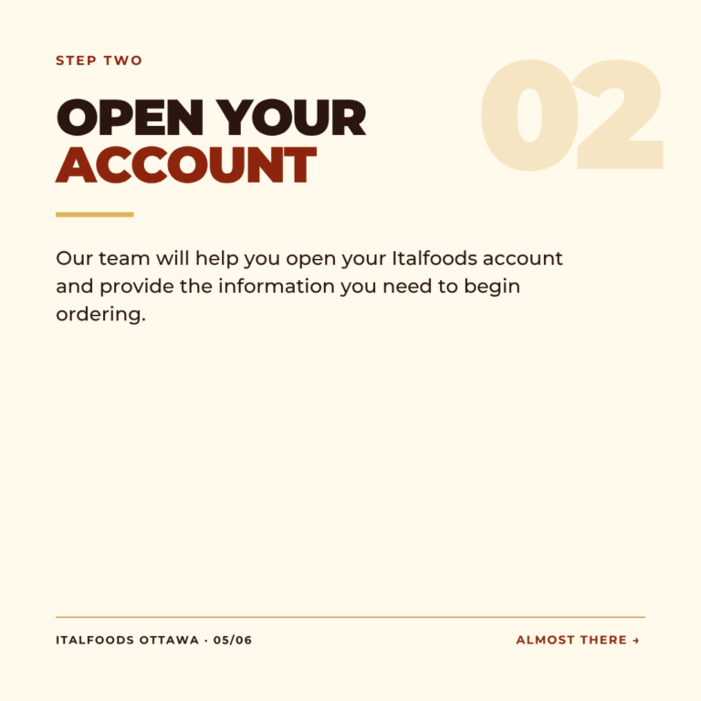 Open your account
